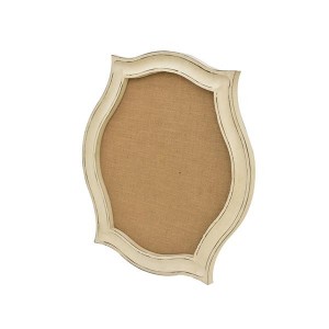 Whitewash Scallop Framed Wall Mounted Pinboard