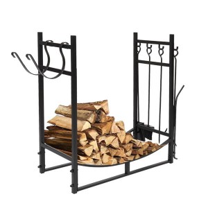 30" Firewood Holder With Tools