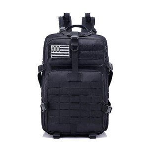 FK9252 40L 900D Military Outdoor Tactical Backpack with Hook-and-loop Fastener Black