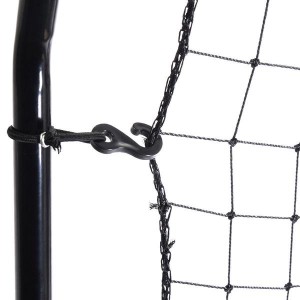 Teenager Baseball Train Net Rack Rebound Goal Green Target Radius & Black Baked Iron Pipe