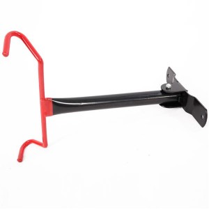 Wall-mounted Hook Style Portable Bicycle Display Rack Black & Red