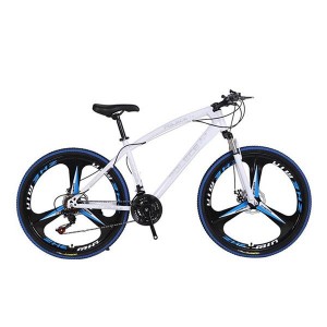 White  New Python shaped mountain bike 26 inch one wheel double disc brake gift car export car